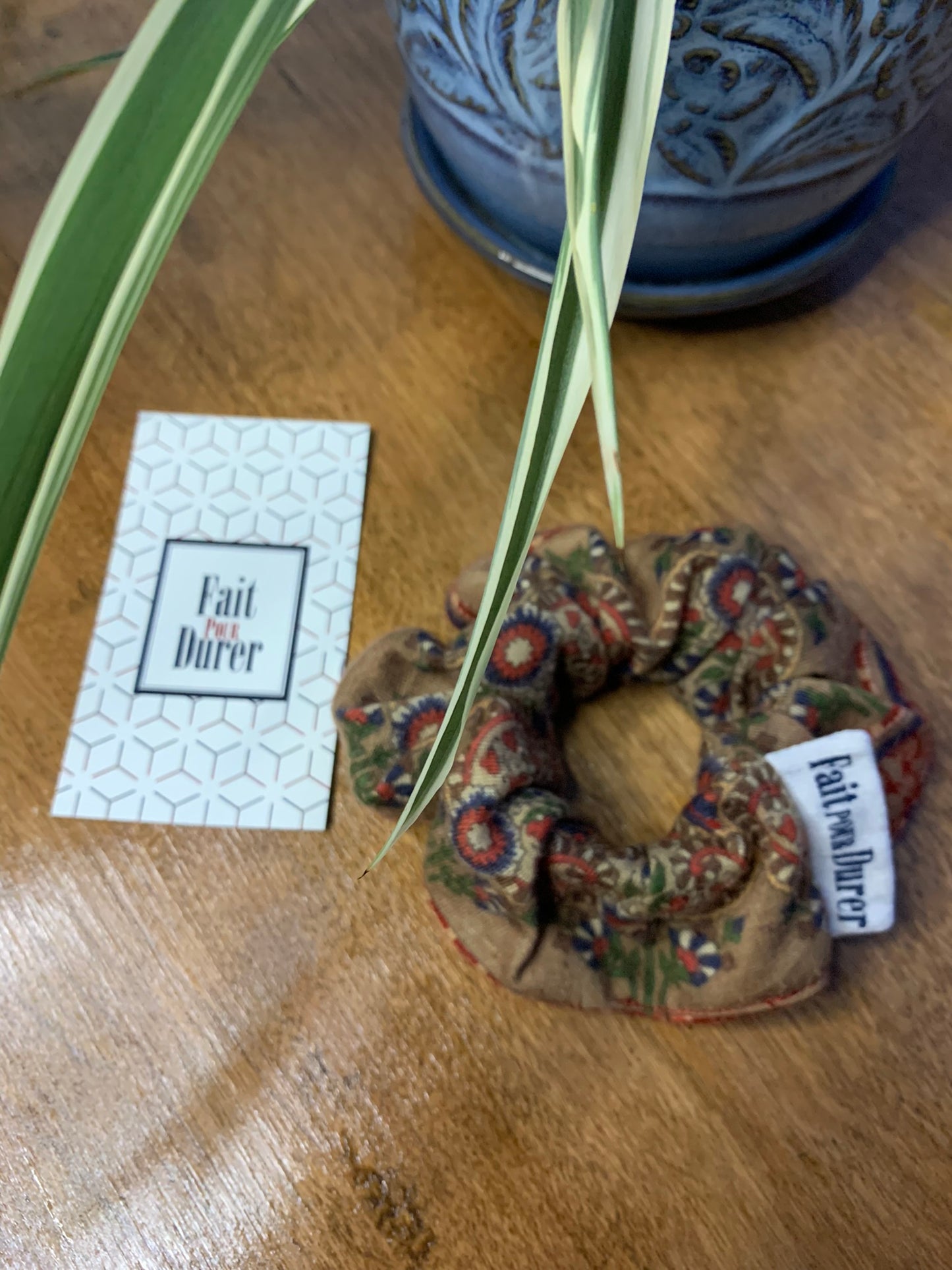 Choux à cheveux - ROUGE À MOTIF