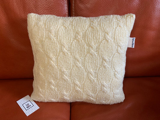 Coussin de tricot - BEIGE 15x15